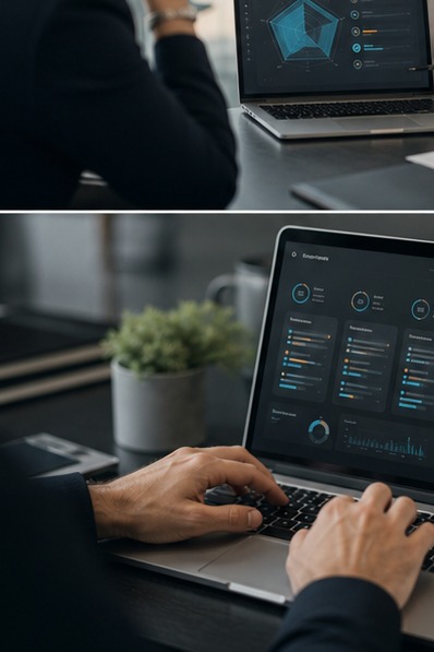 Dashboard di analisi digitale del team